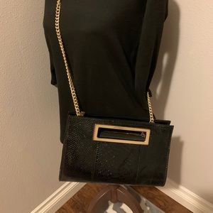Black clutch/crossbody purse